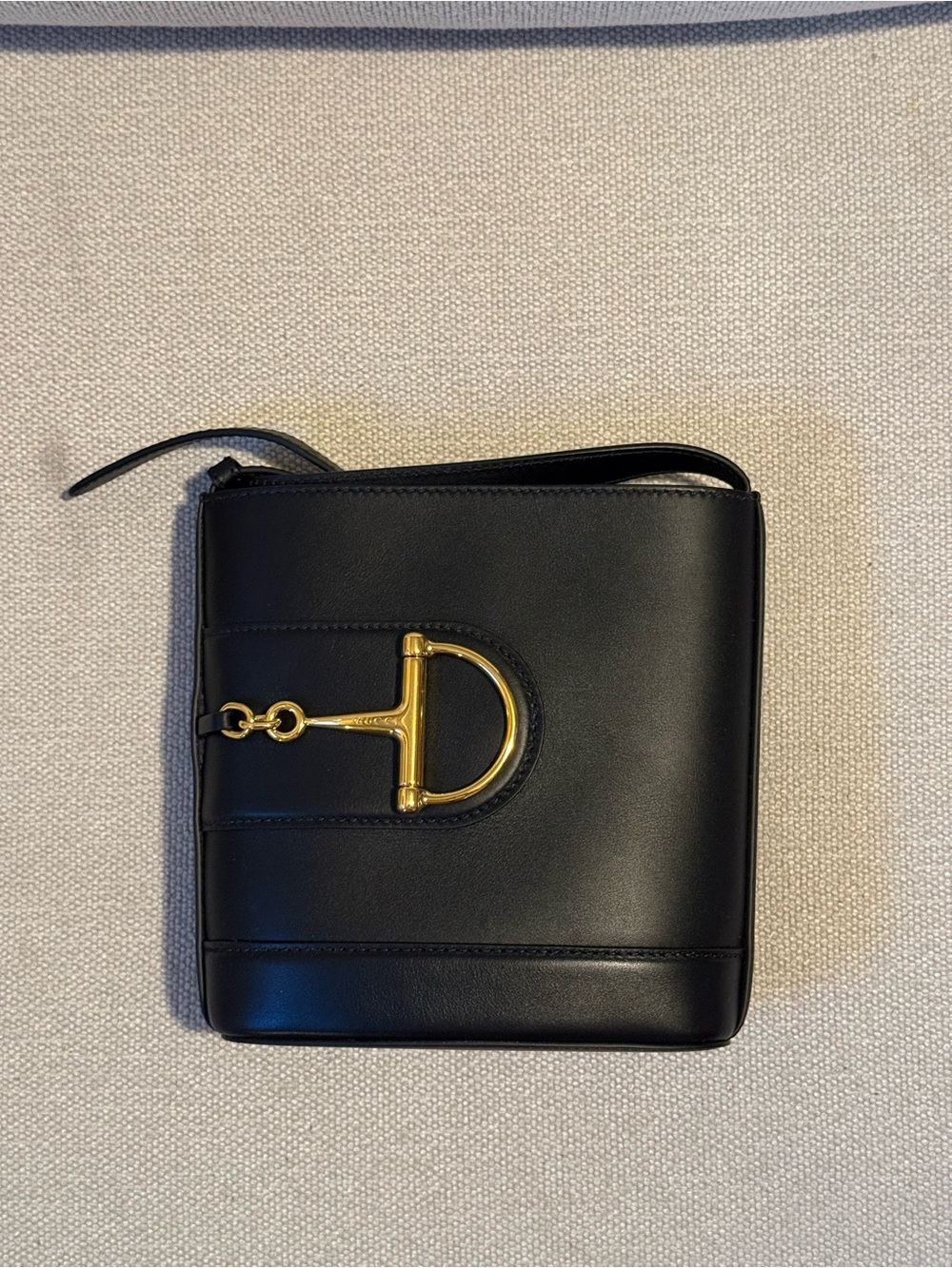 Gucci 1973 Black Leather Crossbody